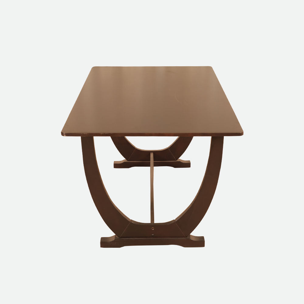 MAARK WOODEN TOP 6 SEATER DINING SET SWAN HT