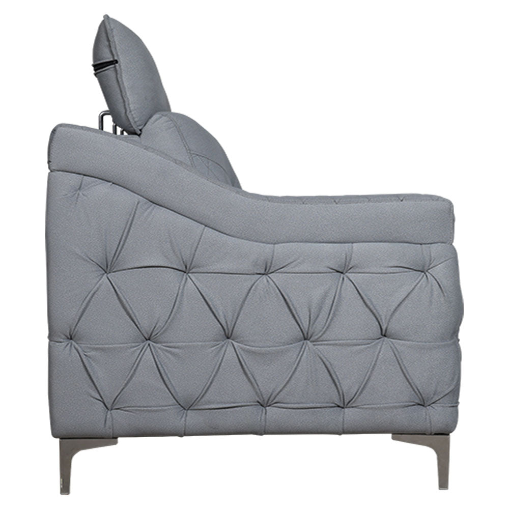 MAARK FABRIC CORNER SOFA 5 SEATER CAMEL BACK