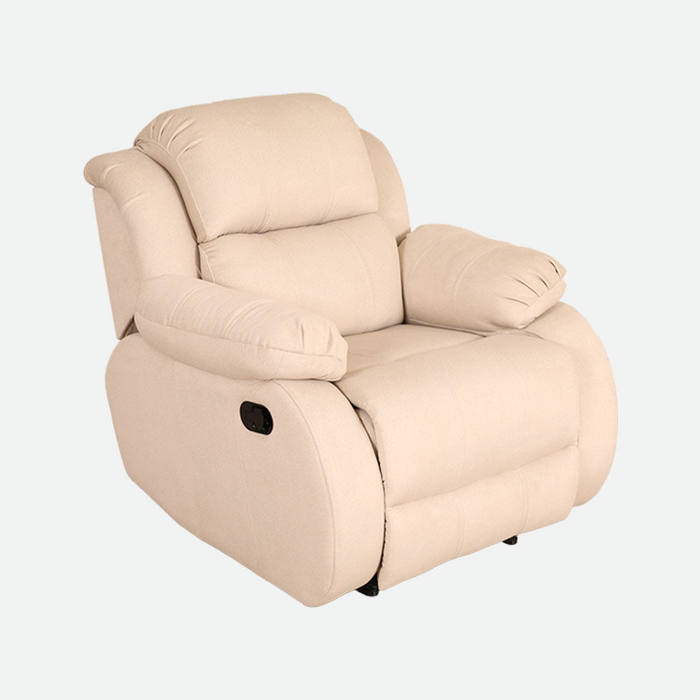 MAARK MANUAL RECLINER FABRIC SOFA SINGLE SEATER F211