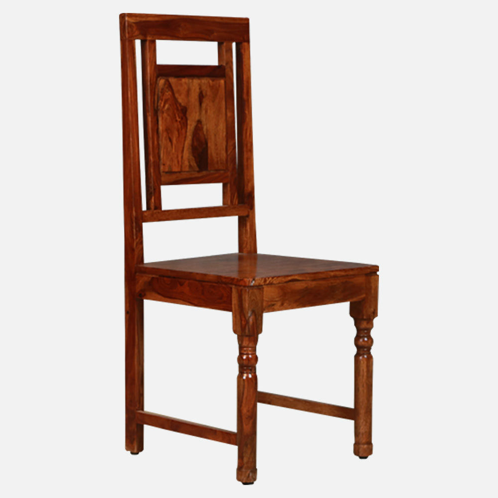 MAARK SHEESHAM WOOD 4 SEATER DINING SET (5*3) 1102 NATURAL FINISH SV