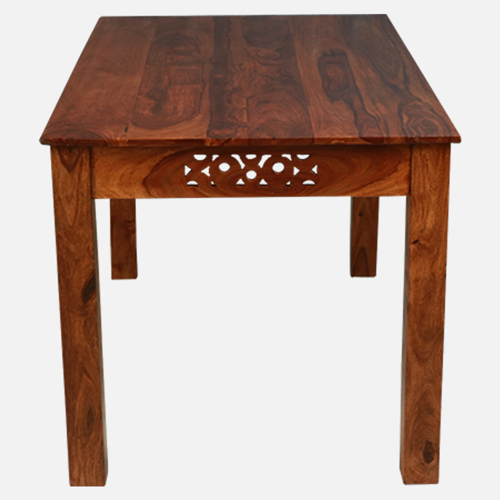 MAARK SHEESHAM WOOD 4 SEATER DINING SET (4.25*2.5) 1183 NATURAL FINISH SV