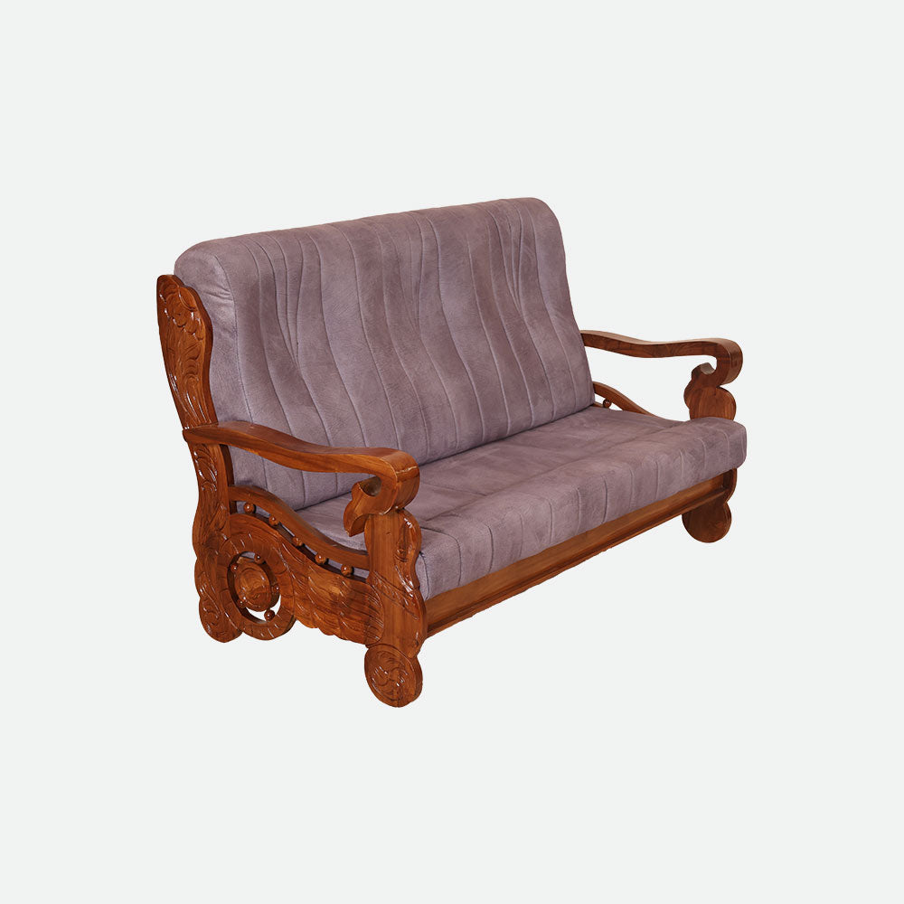 MAARK WOODEN SOFA SET (3+1+1) S-19 WCF