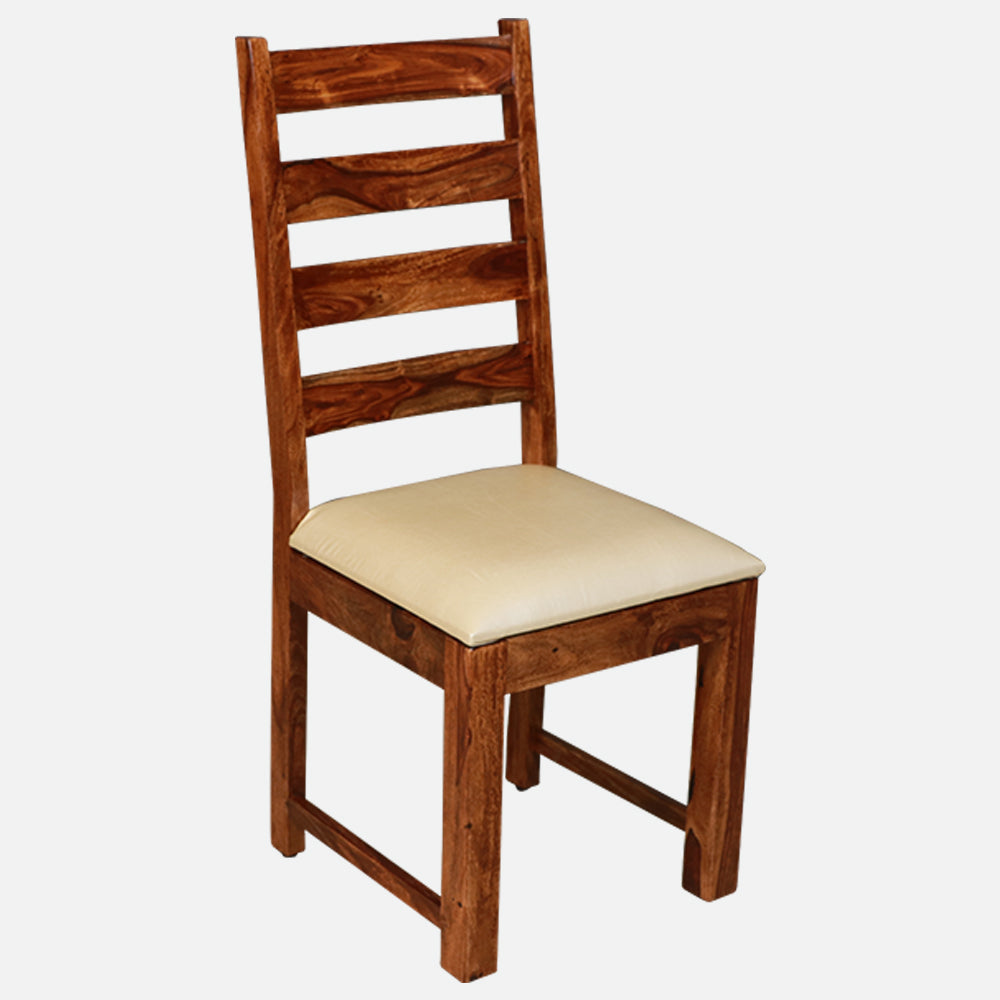 MAARK SHEESHAM WOOD 6 SEATER DINING SET (5.25*3) 1194 NATURAL FINISH SV