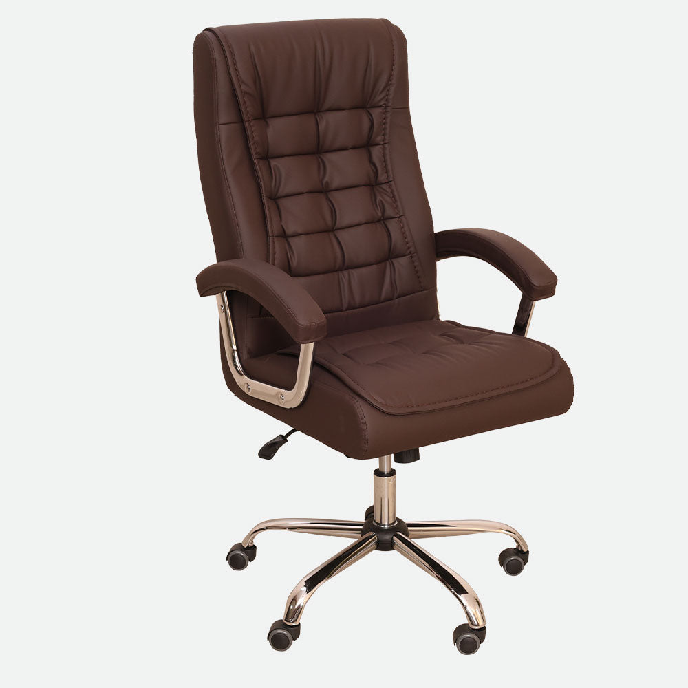 MAARK HIGH BACK OFFICE CHAIR ES 025 BROWN SS