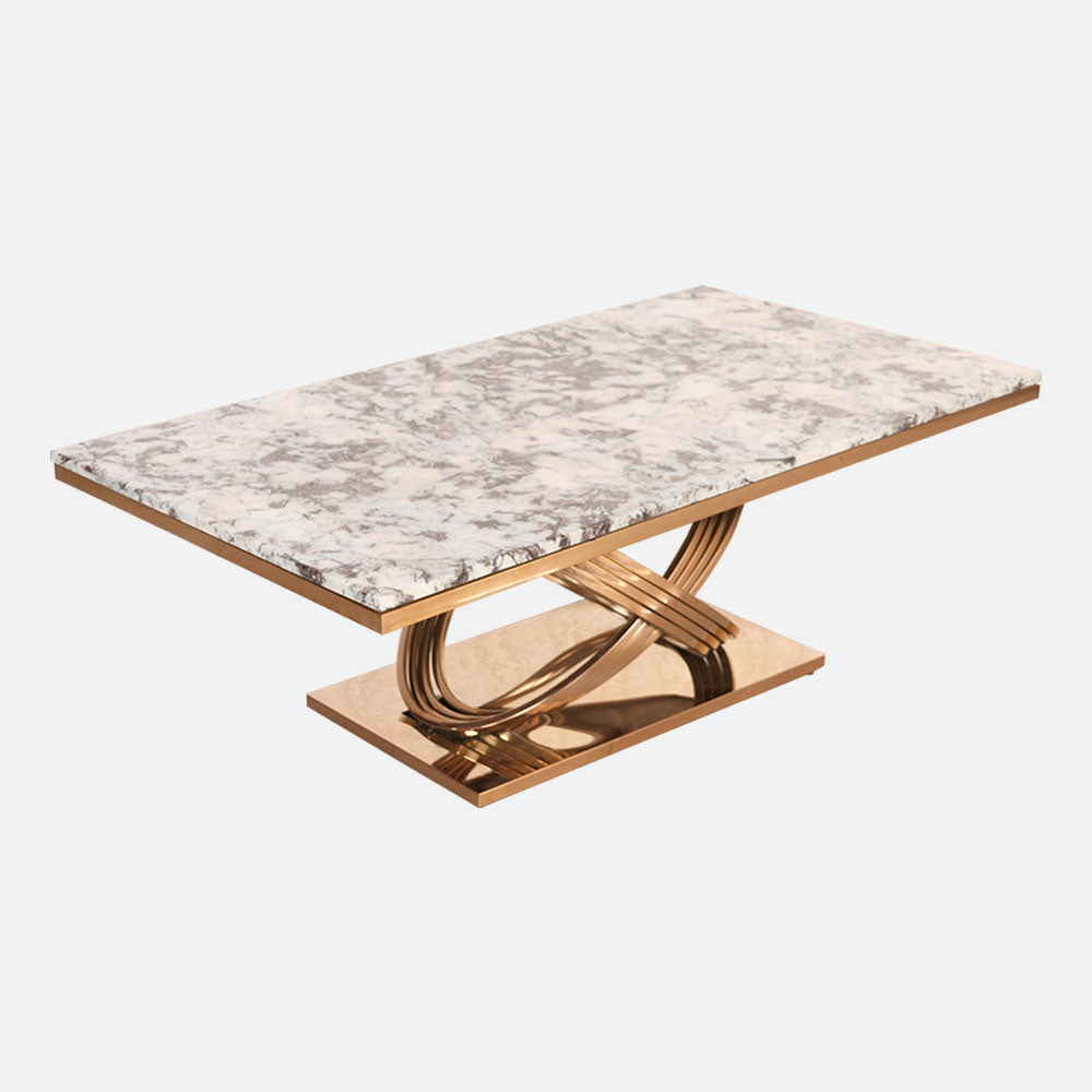 MAARK MARBLE TOP COFFEE TABLE CTM-W42 HT