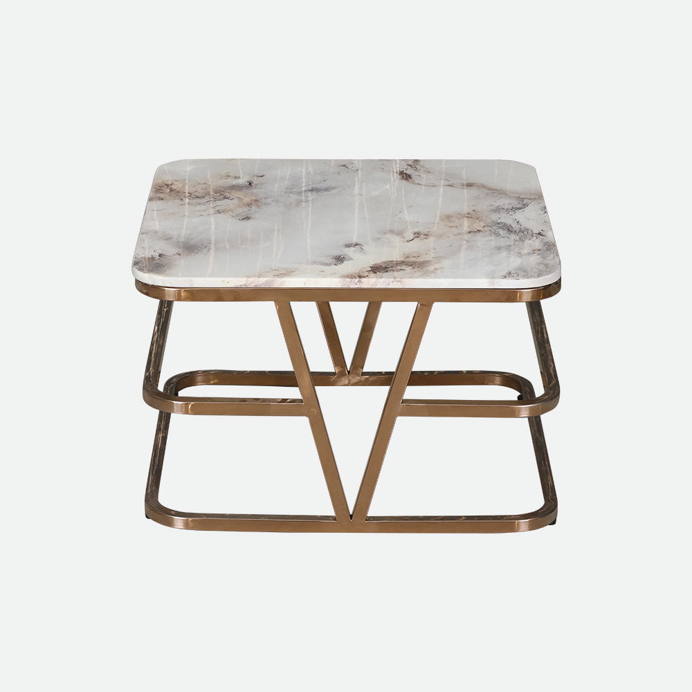 MAARK MARBLE TOP COFFEE TABLE SET CTM-CT33 HT