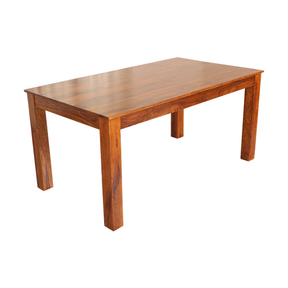 MAARK SHEESHAM WOOD 6SEATER DINING SET (5.25*3) 1105 NATURAL FINISH SV
