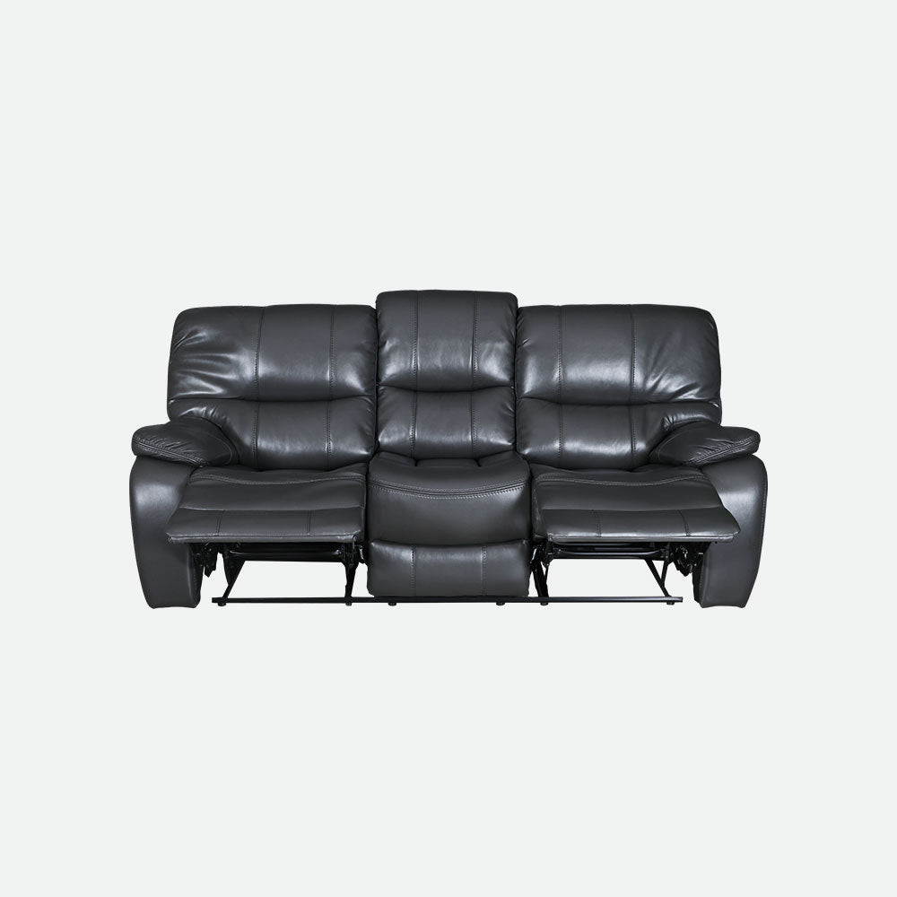 MAARK MANUAL RECLINER LEATHER SOFA SET (3R+1R+1R) 1882 GRAY COLOUR HT