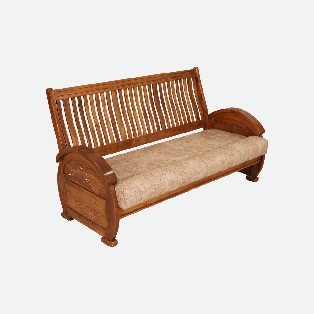 MAARK WOODEN SOFA SET (3+1+1) S-23 WCF