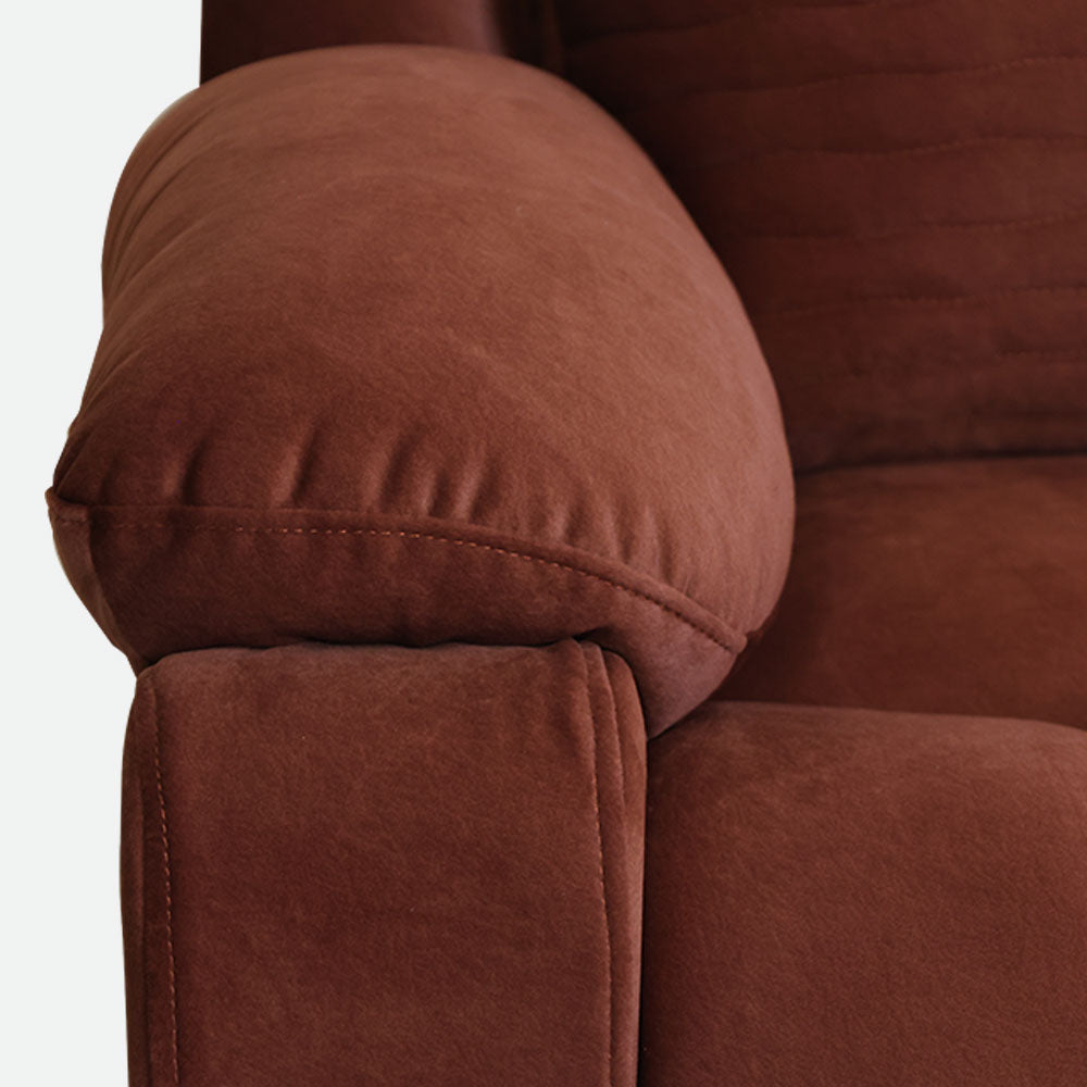 MAARK MANUAL RECLINER FABRIC SOFA SET (3+1R+1R) WAVE