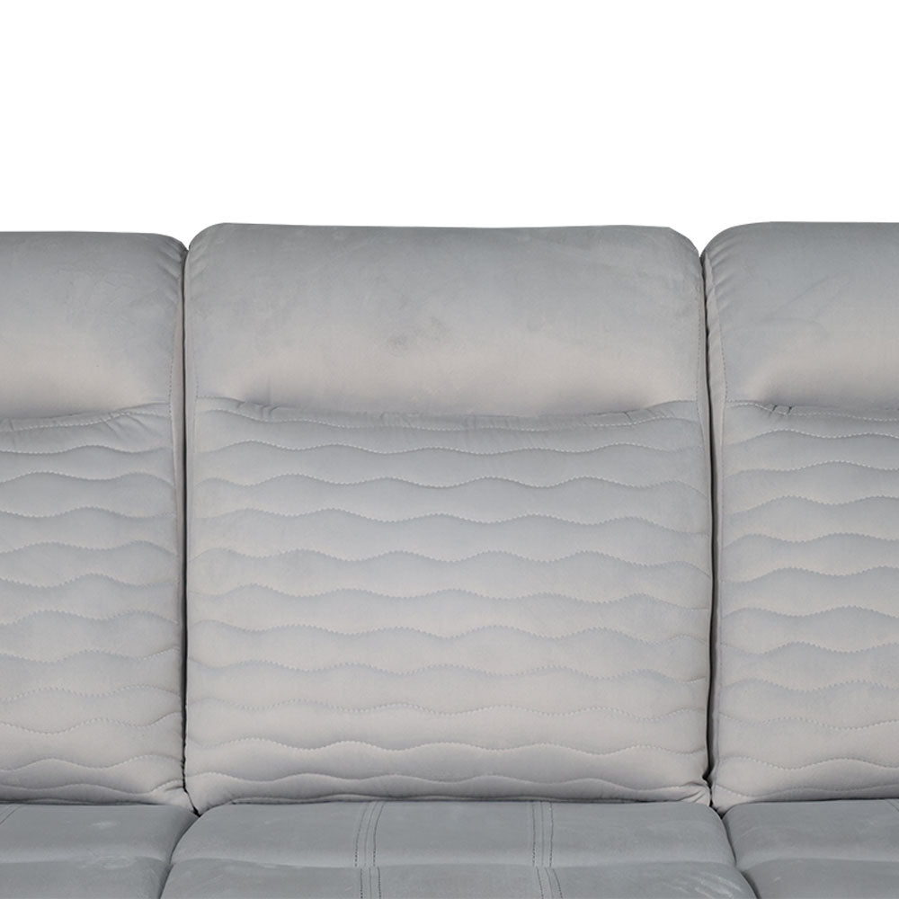 MAARK MANUAL RECLINER FABRIC SOFA SET (3+2R ) WAVE