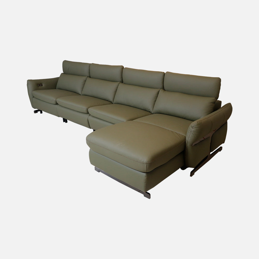 MAARK MOTORIZED RECLINER LEATHER SOFA SET (3+D) 1917 HT