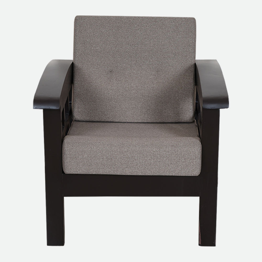 MAARK WOODEN SOFA SET (3+1+1) RUDRA WALNUT COLOUR