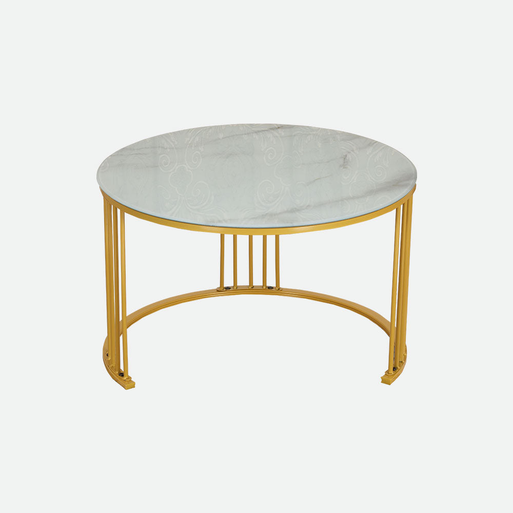 MAARK MARBLE TOP COFFEE TABLE SET BLC-20 HT