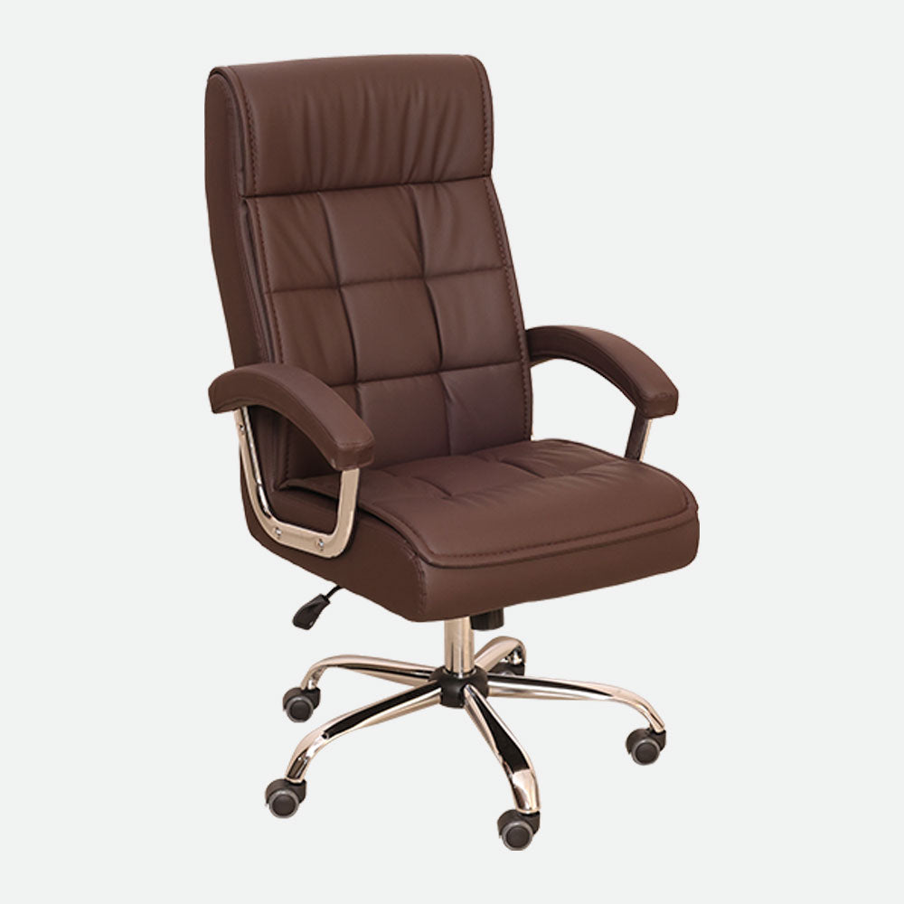 MAARK HIGH BACK OFFICE CHAIR XH - 9261 BROWN COLOUR SS
