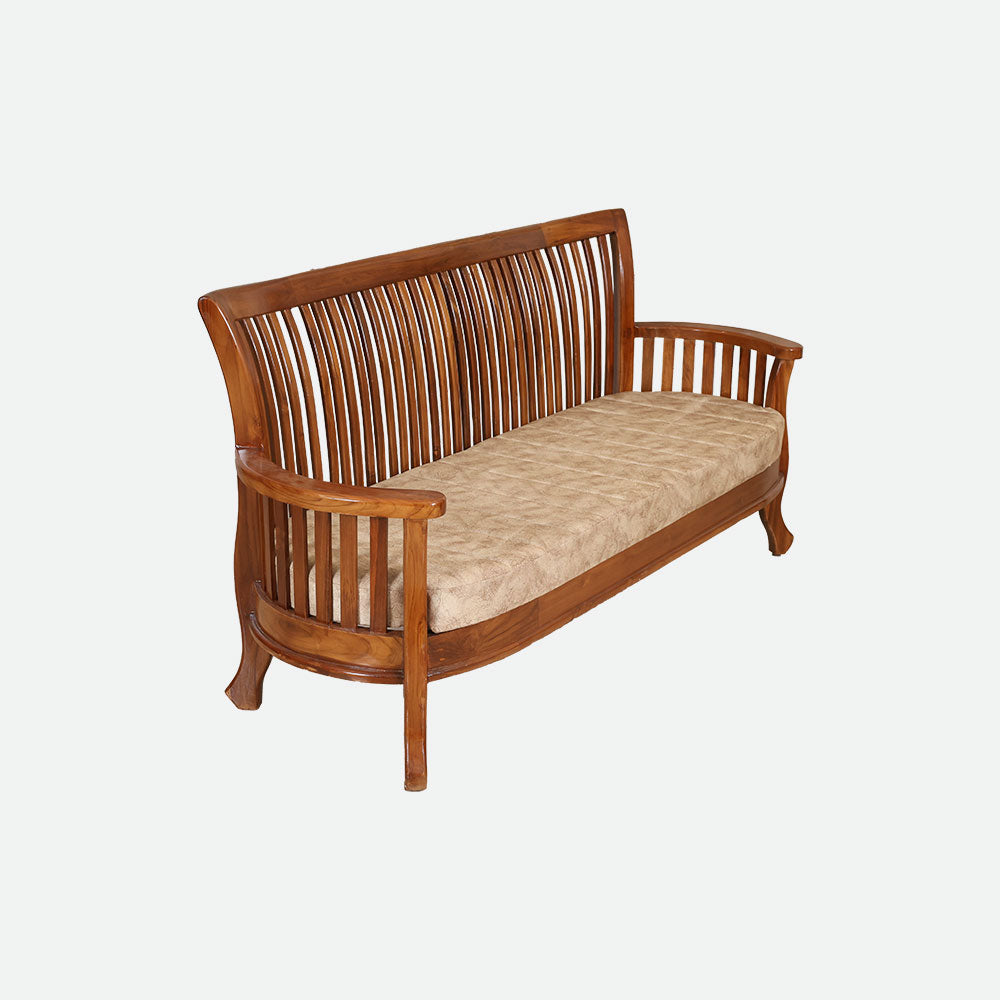 MAARK WOODEN SOFA SET (3+1+1) S-45 WCF