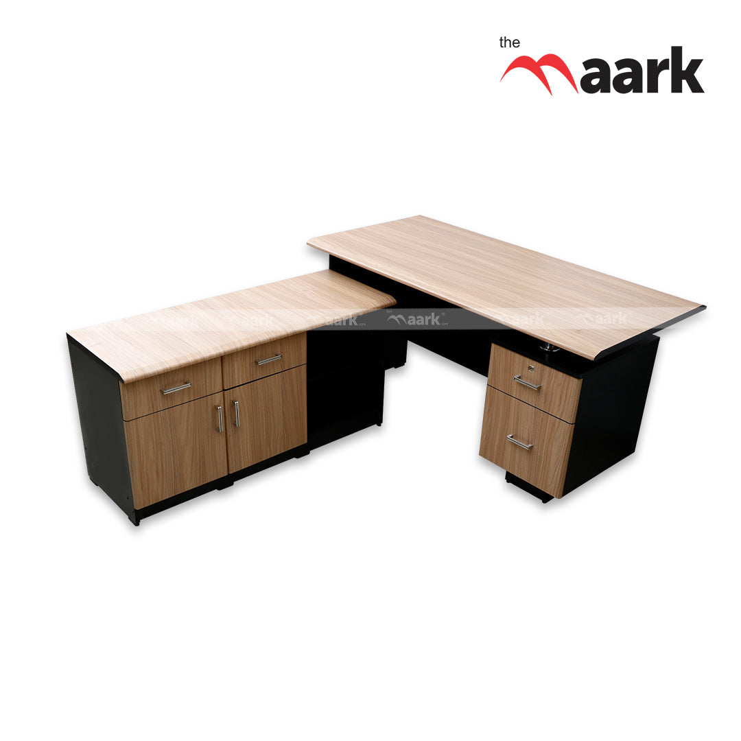 MAARK OFFICE TABLE 6 * 3 WITH SIDE UNIT