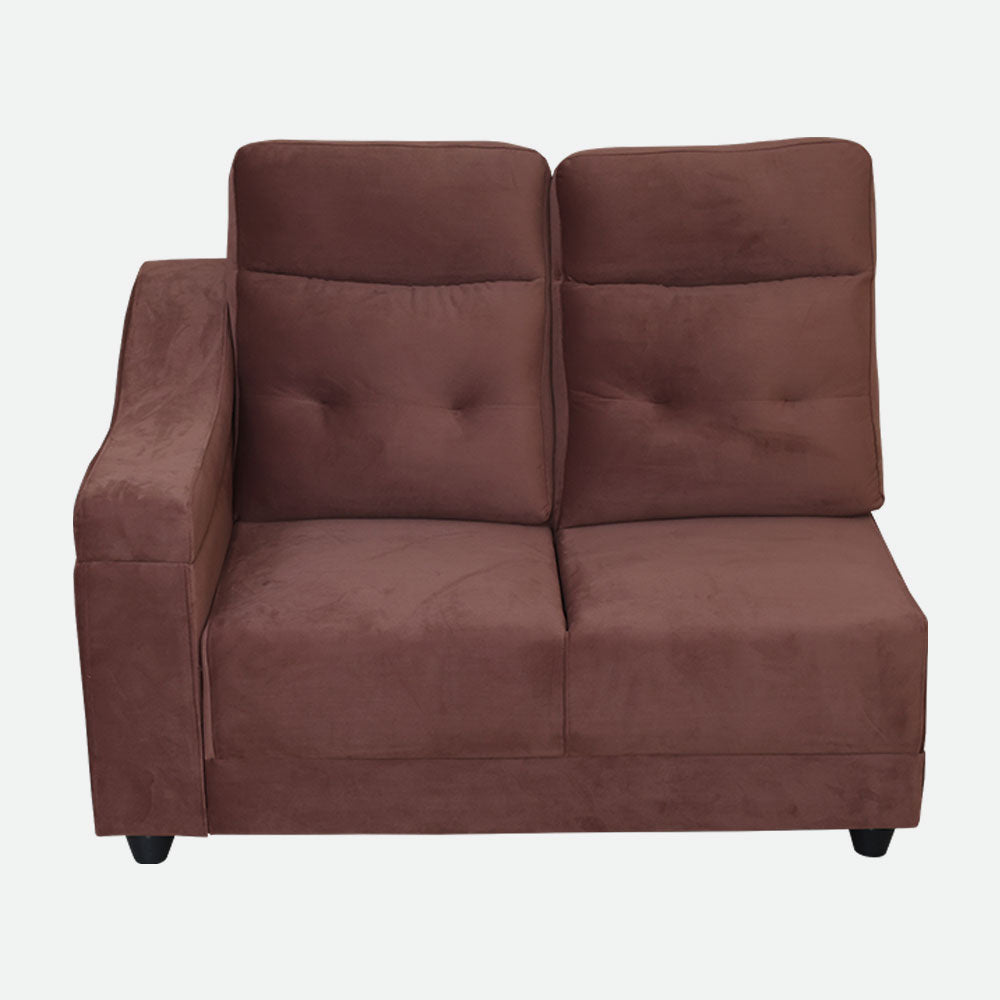 MAARK FABRIC CORNER SOFA 5 SEATER PLATINA