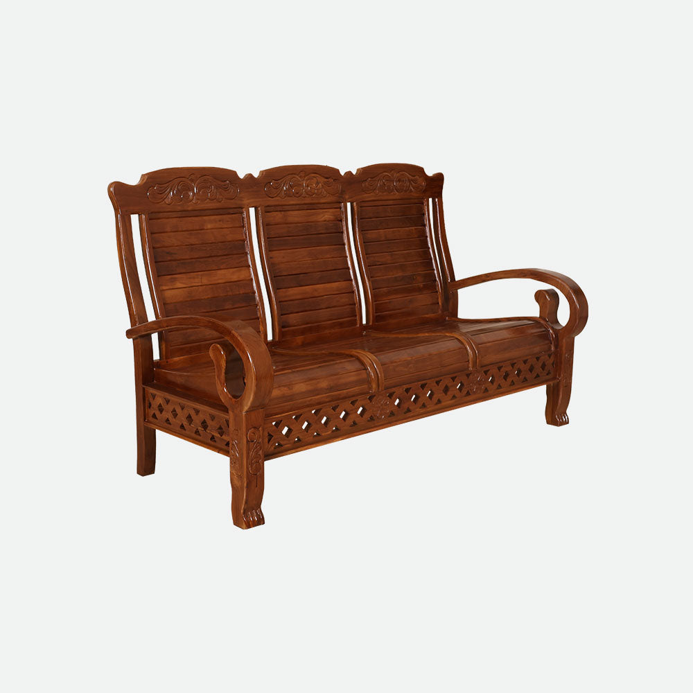 MAARK WOODEN SOFA SET (3+1+1) S-30 WCF