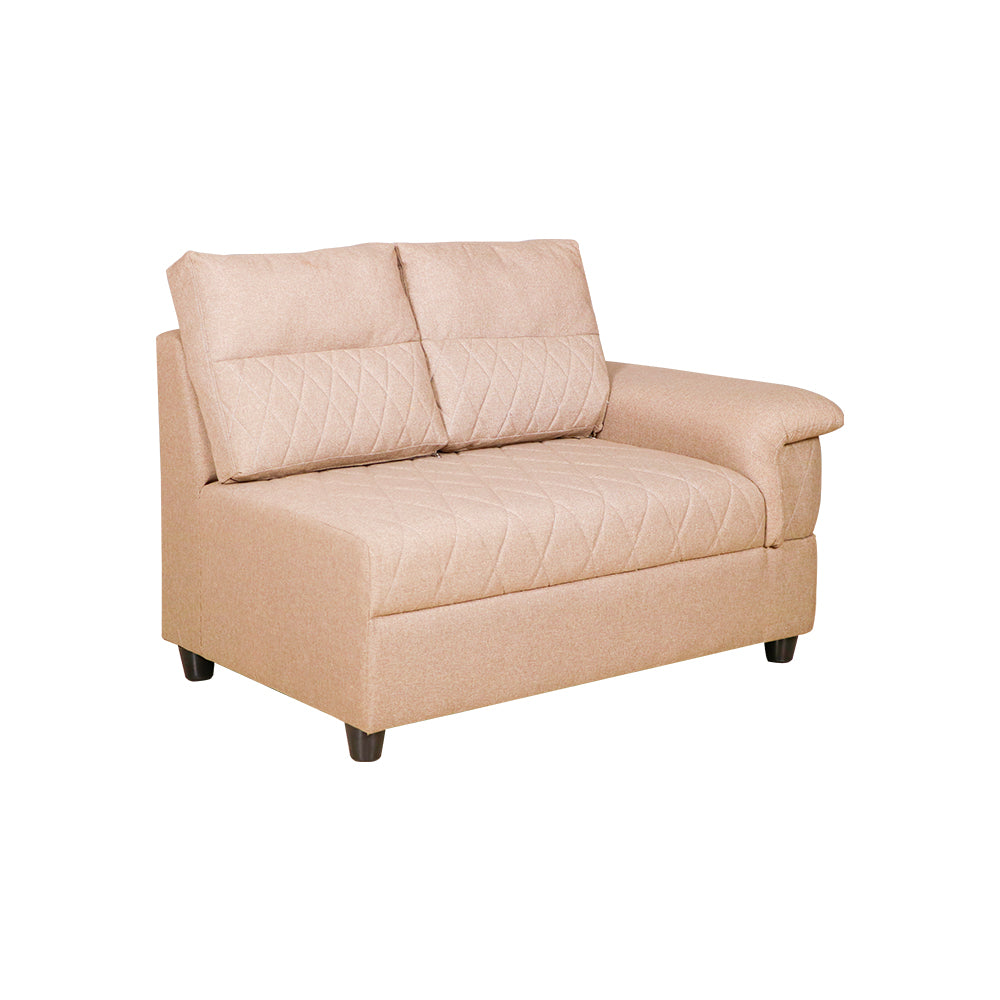 MAARK FABRIC CORNER SOFA 5 SEATER QUEEN BROWN COLOUR