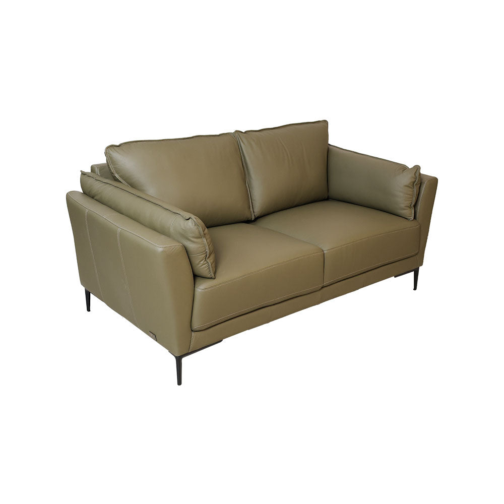 MAARK LEATHER SOFA SET (3+2) 6015 OLIVE GREEN ML