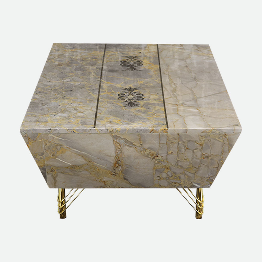 MAARK MARBLE TOP COFFEE TABLE 015 TD