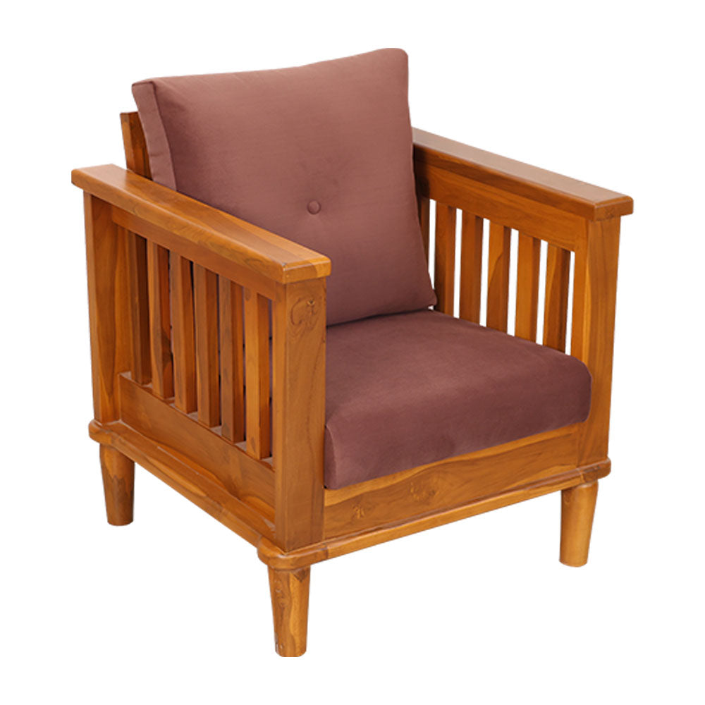 MAARK WOODEN SOFA SET (3+1+1) KIA