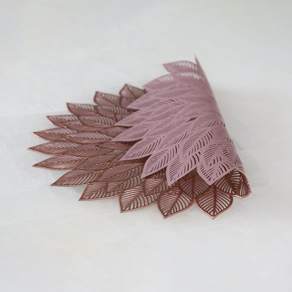 MAARK LEATHER PLACE MAT ROUND CC