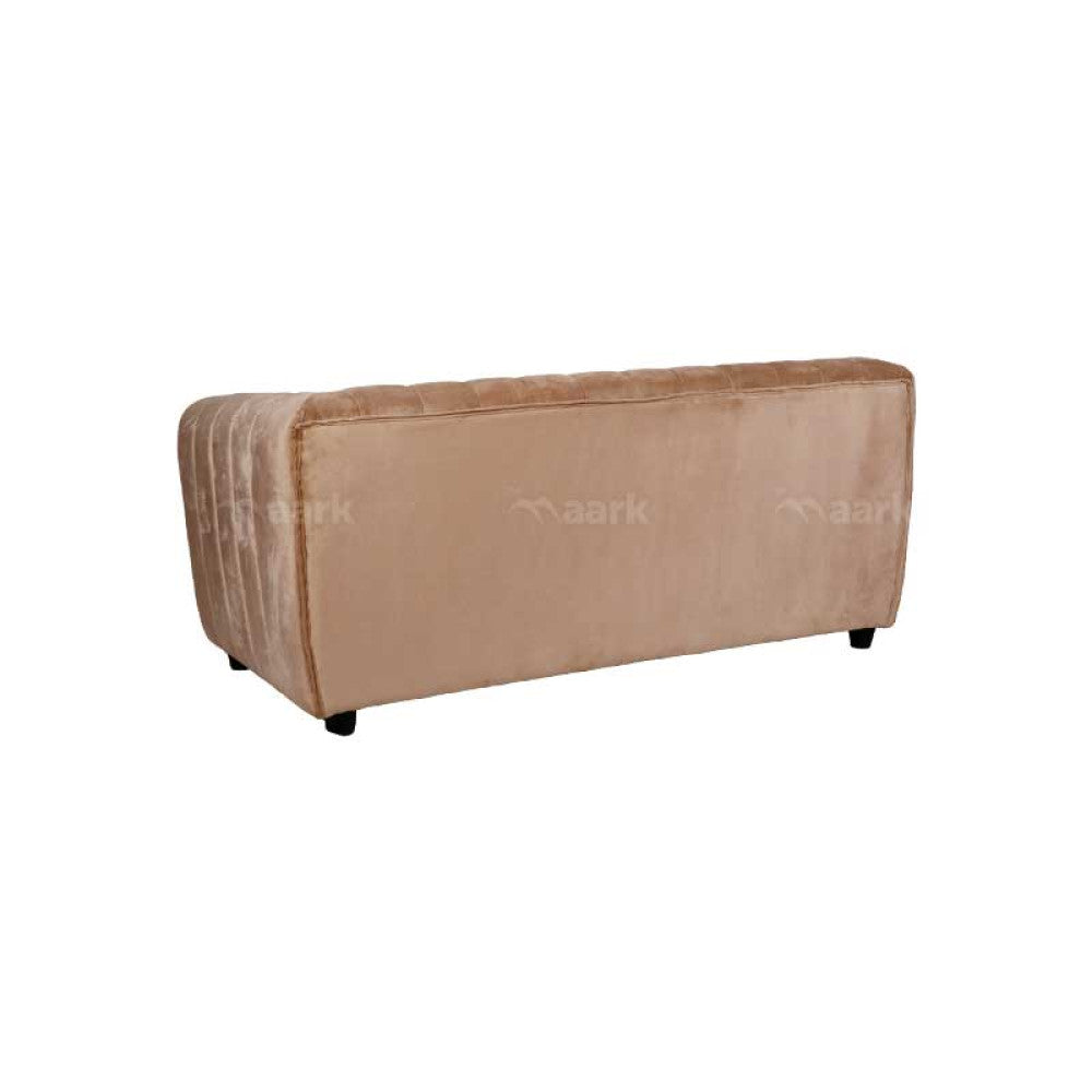 MAARK FABRIC THREE SEATER SOFA OPPO BROWN COLOUR