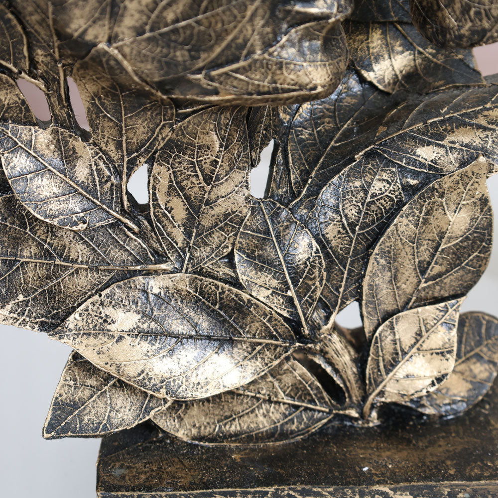 MAARK STATUE LEAF FACE COUPLE STATUE EH