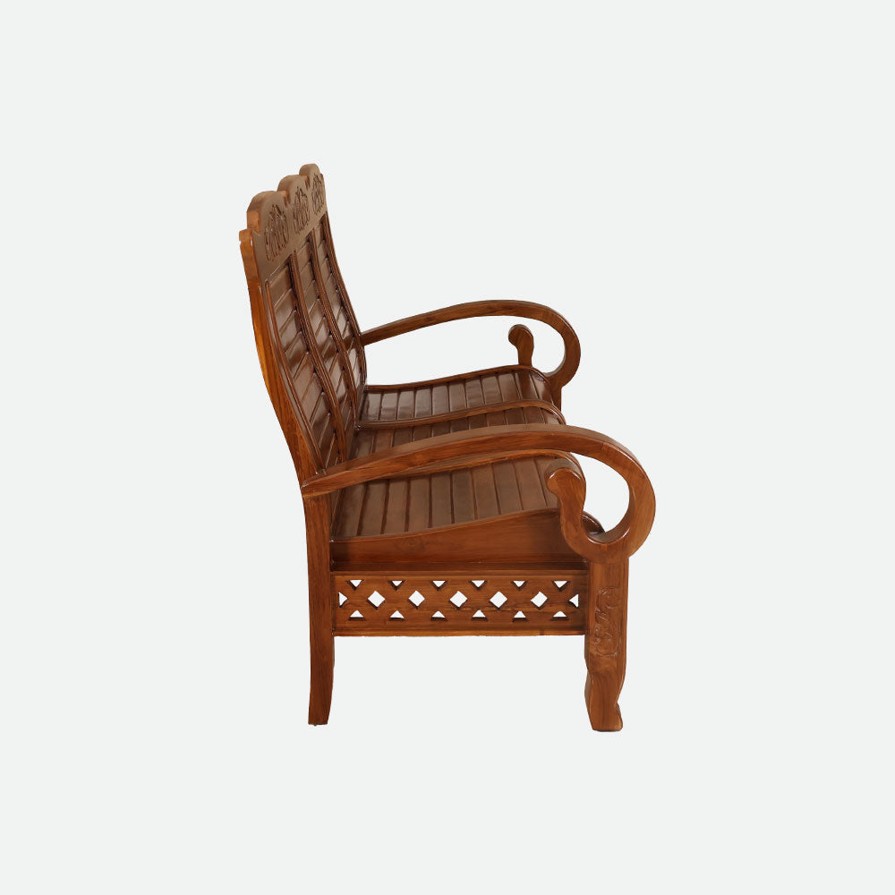 MAARK WOODEN SOFA SET (3+1+1) S-30 WCF