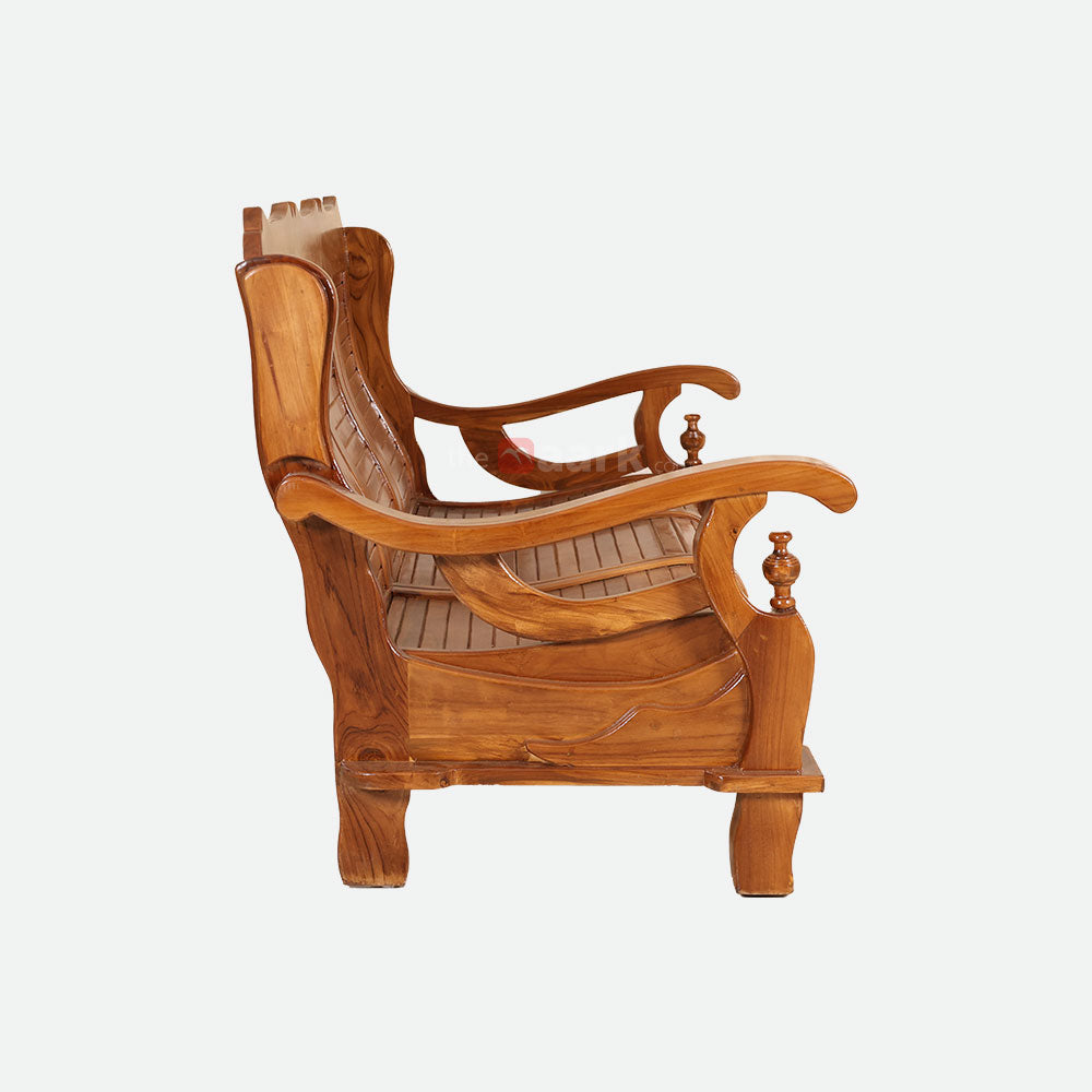 MAARK WOODEN SOFA SET (3+1+1) S-43-DRG WCF