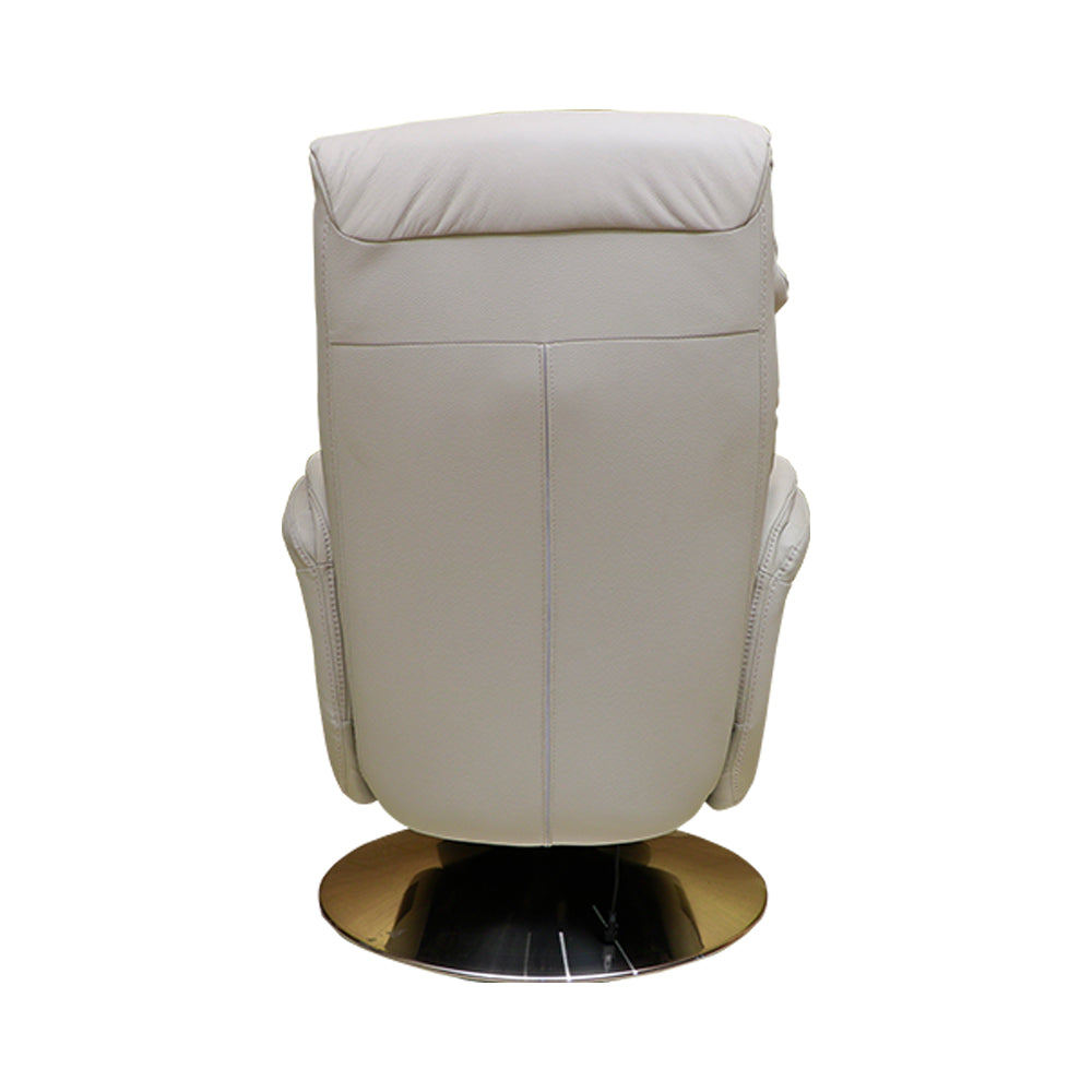 MAARK MOTORIZED RECLINER LEATHER SOFA SINGLE SEATER 06 BEIGE COLOUR HT