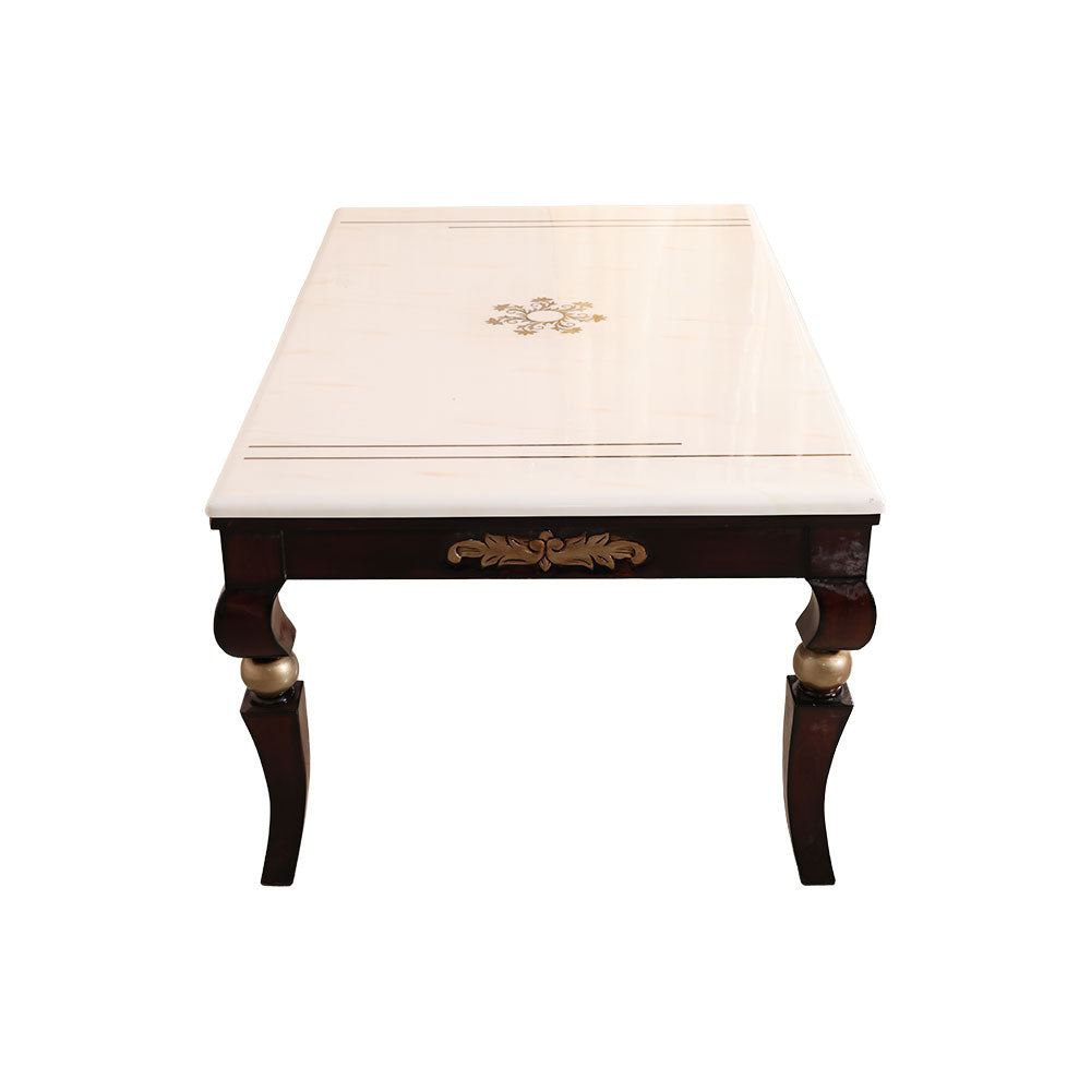 MAARK MARBLE TOP 6 SEATER DINING SET 6063 TD