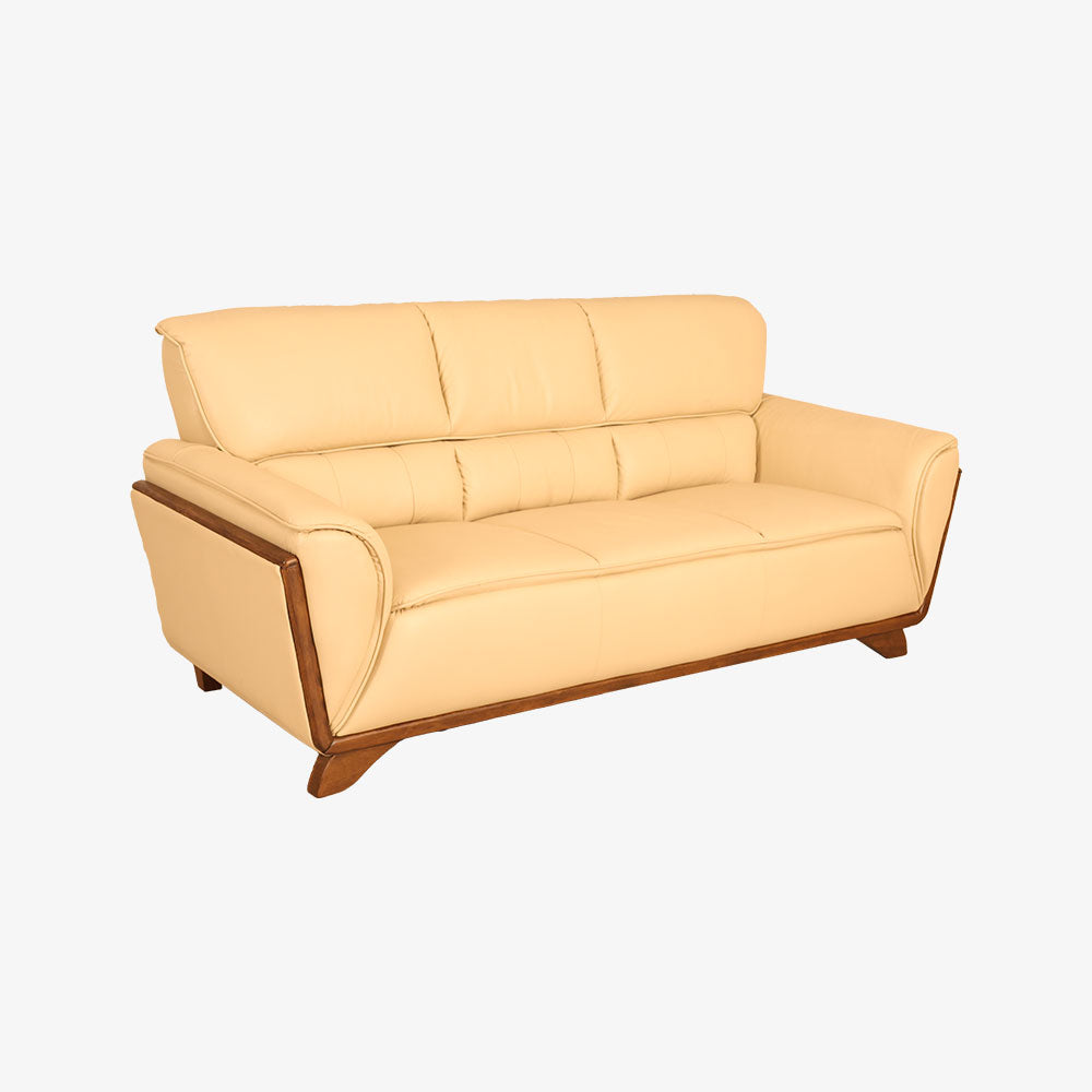 MAARK LEATHER SOFA SET (3+2) DARK MILKY HT