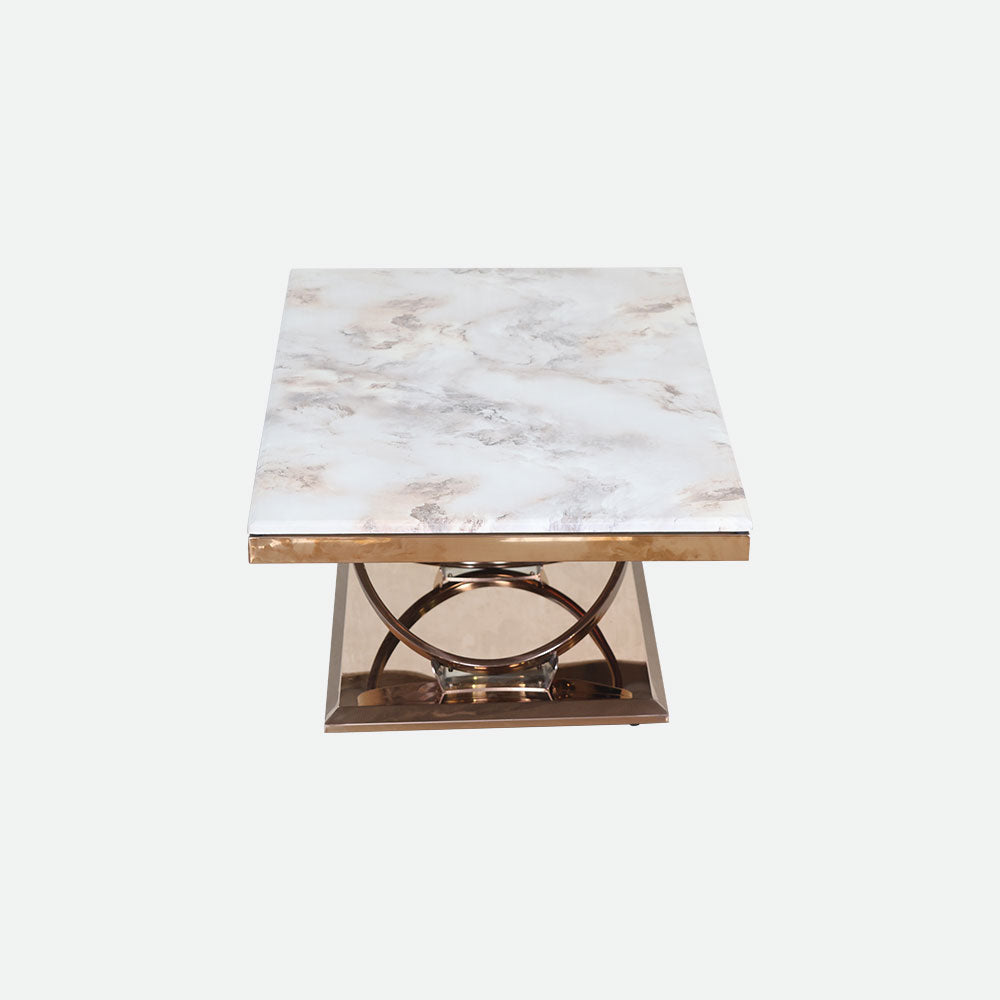 MAARK MARBLE TOP COFFEE TABLE CTM-W42 HT