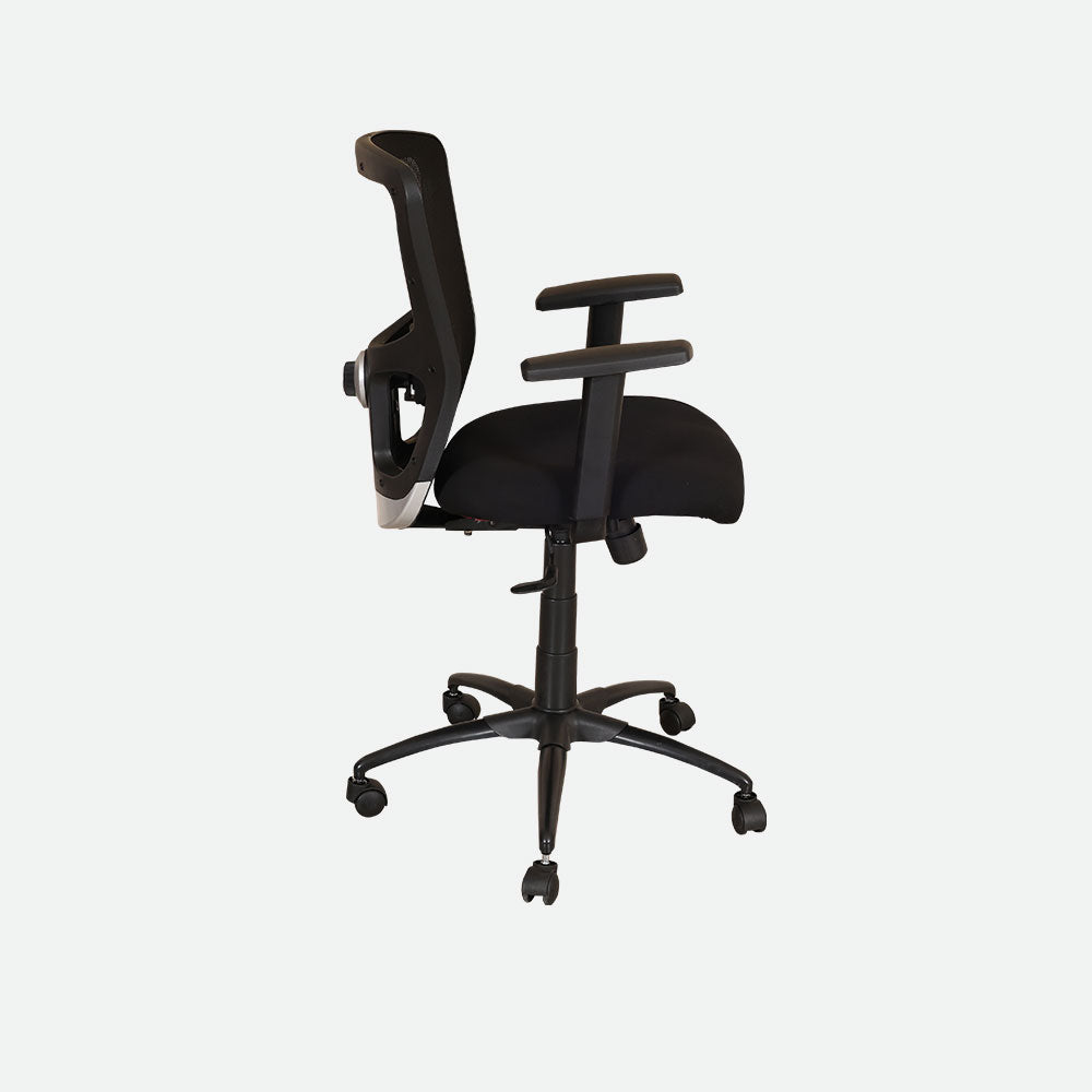 MAARK MEDIUM BLACK OFFICE CHAIR 2050 BLACK COLOUR AS