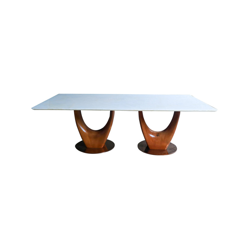 MAARK MARBLE TOP 8 SEATER DINING SET B310-BINLI-BRANDEN HT