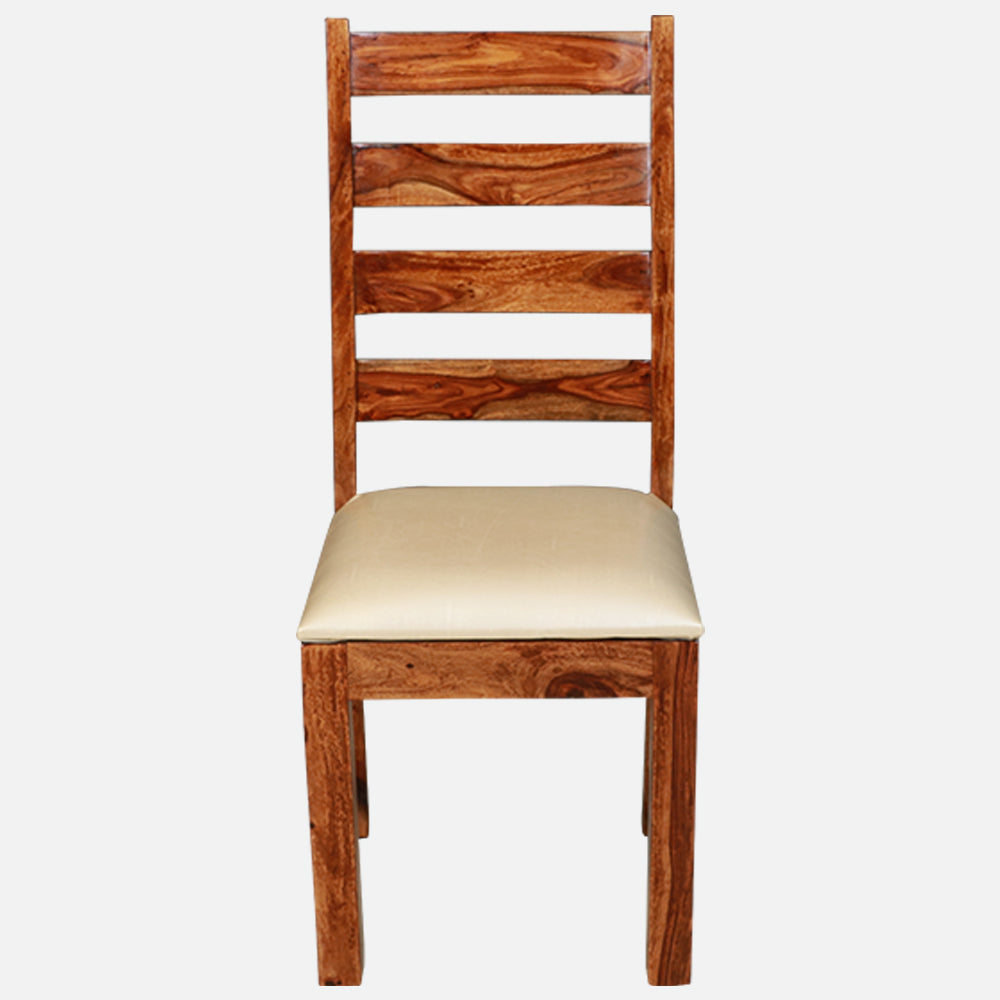 MAARK SHEESHAM WOOD 6 SEATER DINING SET (5.25*3) 1194 NATURAL FINISH SV