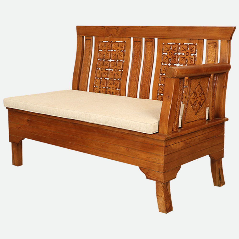 MAARK WOODEN CORNER SOFA 5 SEATER SEMANGI WITH COFFEE TABLE HT