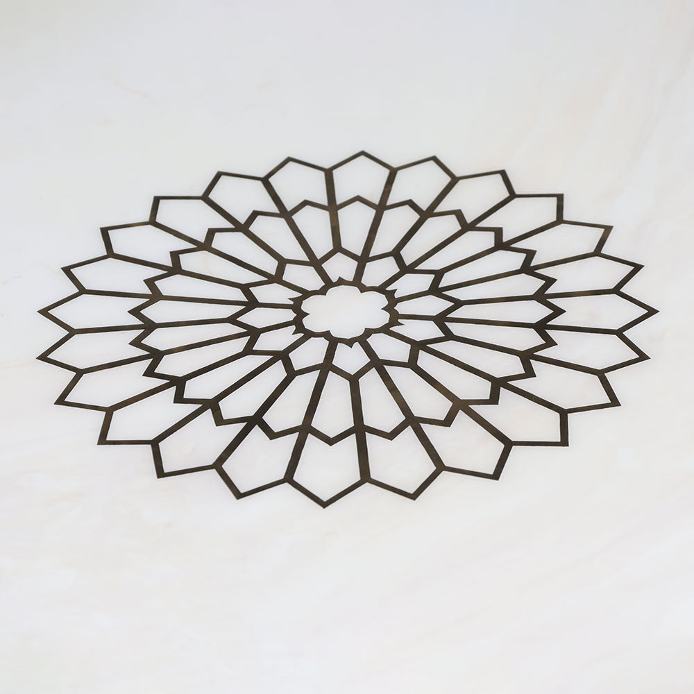 MAARK MARBLE TOP 6 SEATER DINING SET 6047 TD