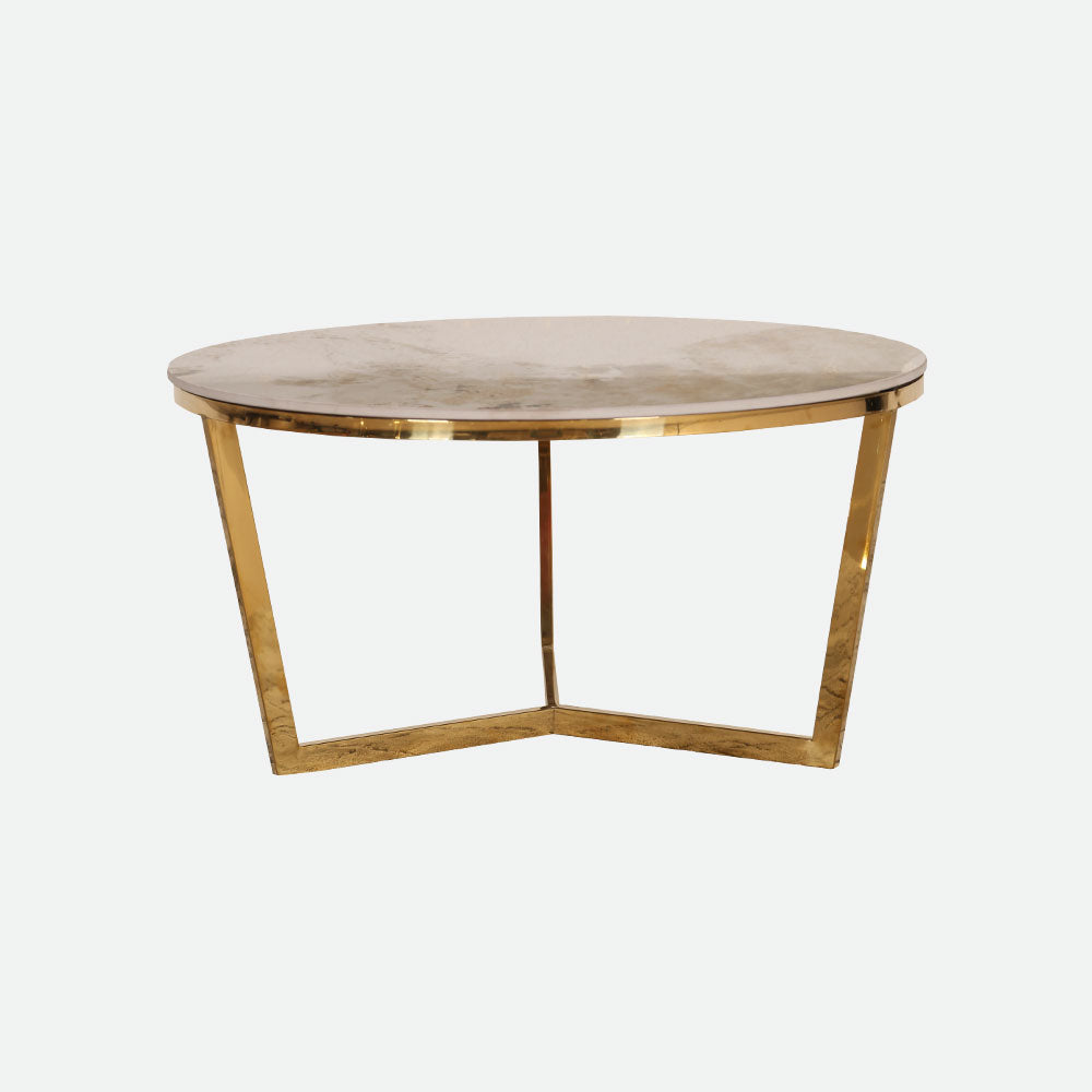 MAARK MARBLE TOP COFFEE TABLE SET CJ-05 HT