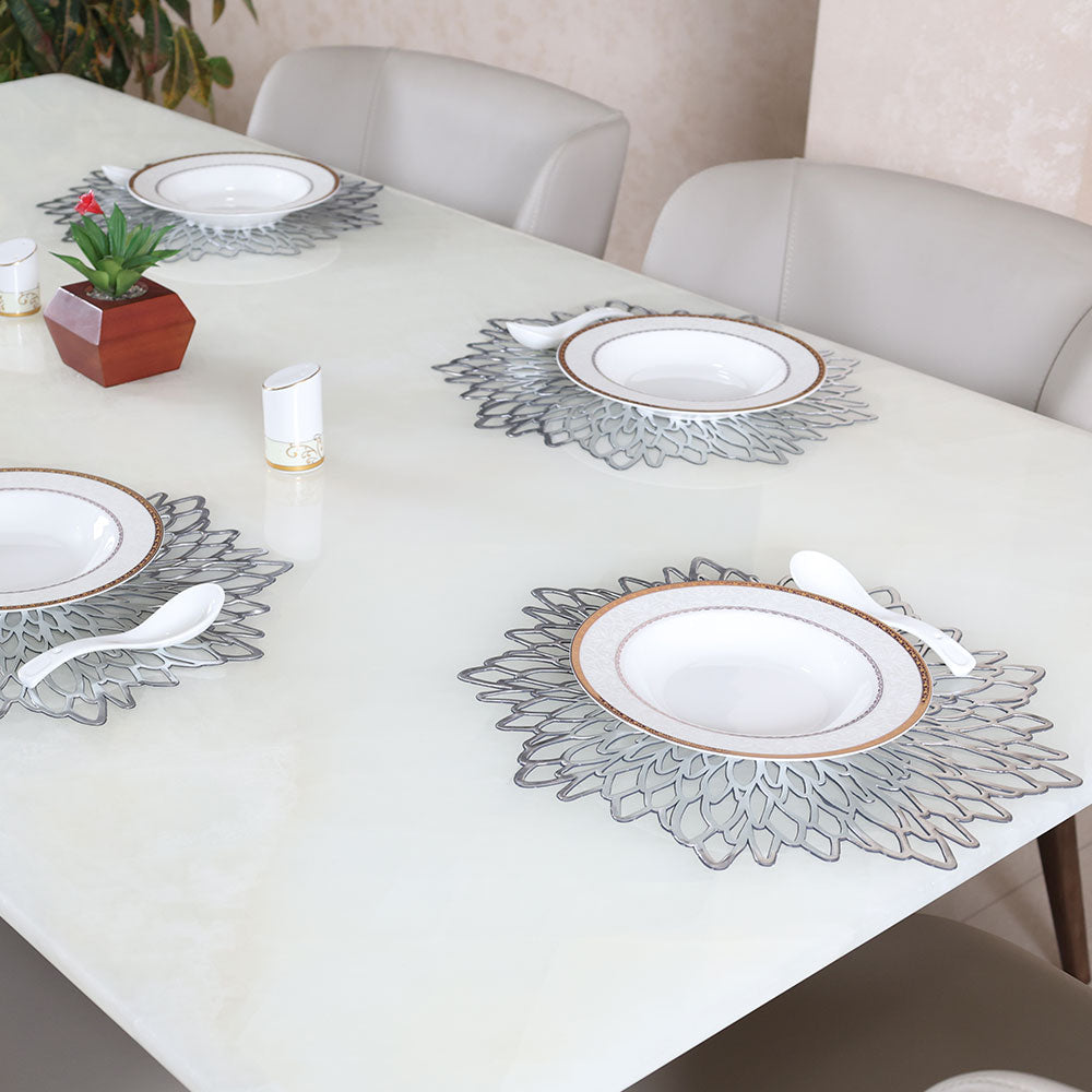 MAARK LEATHER PLACE MAT ROUND CC