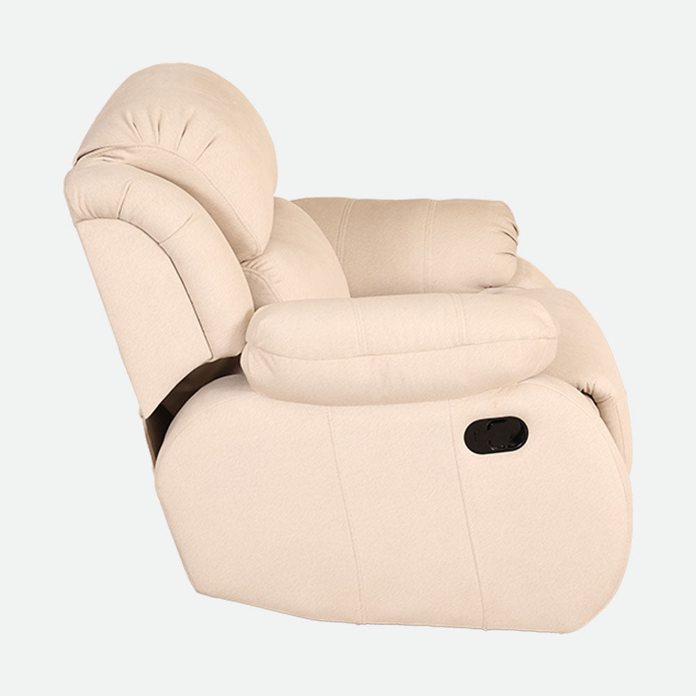 MAARK MANUAL RECLINER FABRIC SOFA SINGLE SEATER F211