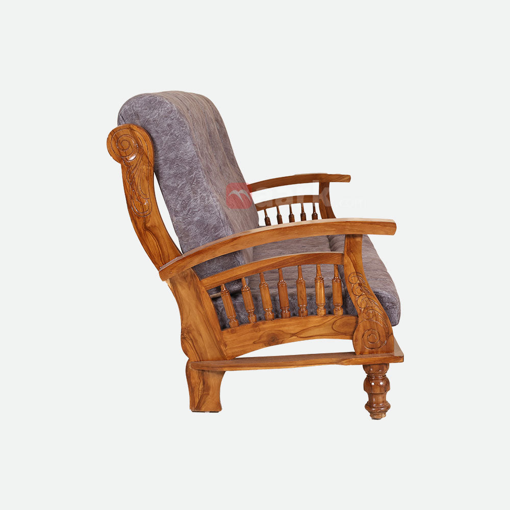 MAARK WOODEN SOFA SET (3+1+1) S-47 WCF