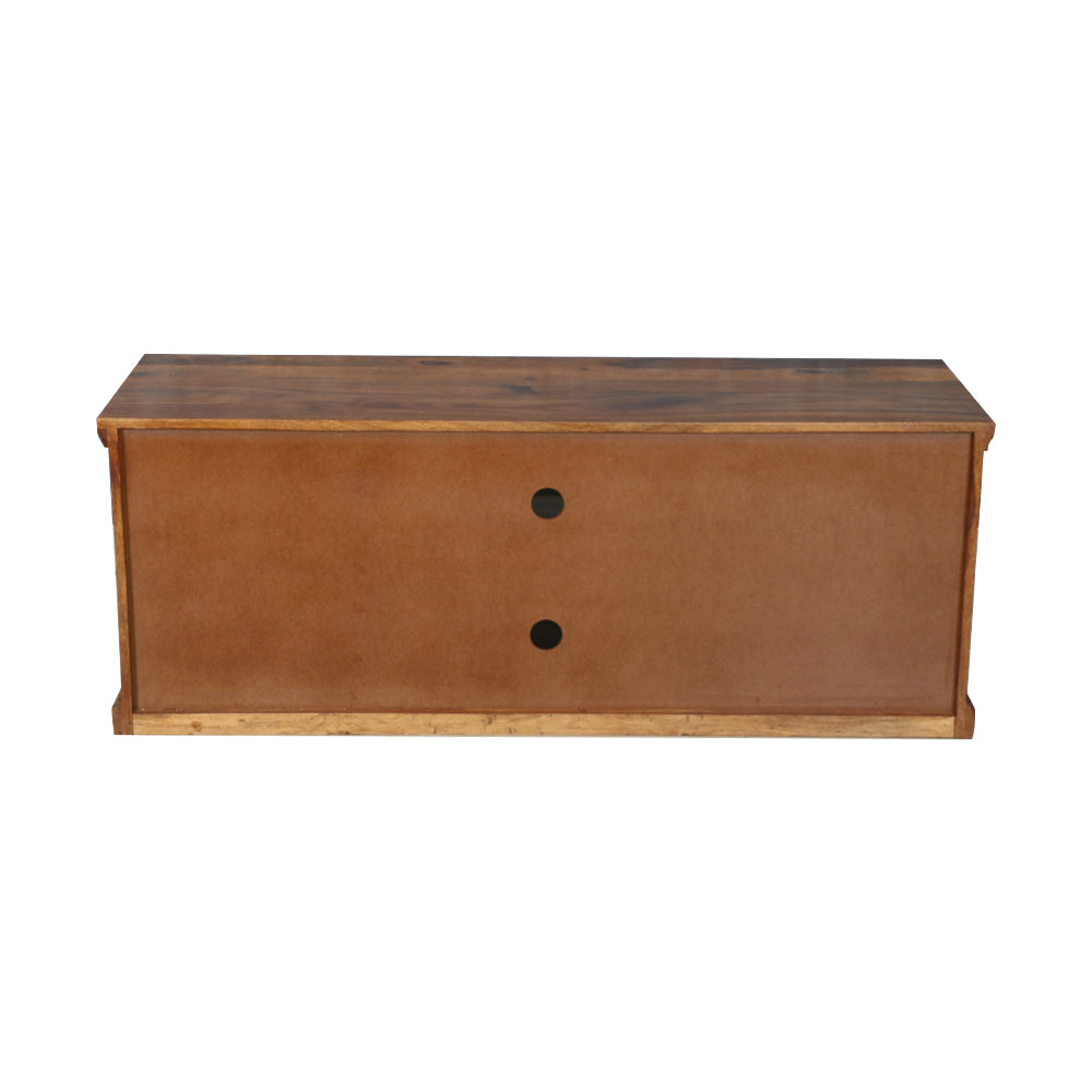 MAARK SOLID SHEESHAM WOOD TV UNIT 6024 NATURAL FINISH SV