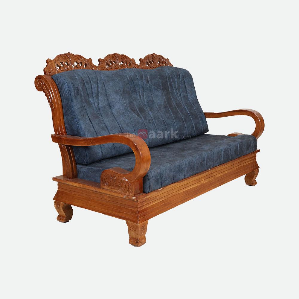 MAARK WOODEN SOFA SET (3+1+1) S-44 WCF