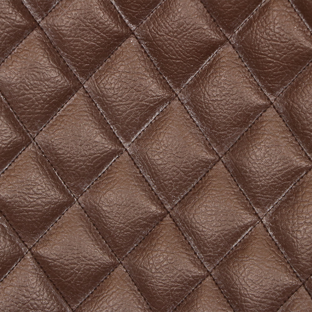 MAARK VISITOR CHAIR C BEND WITH CROME ARMS BROWN COLOUR GF