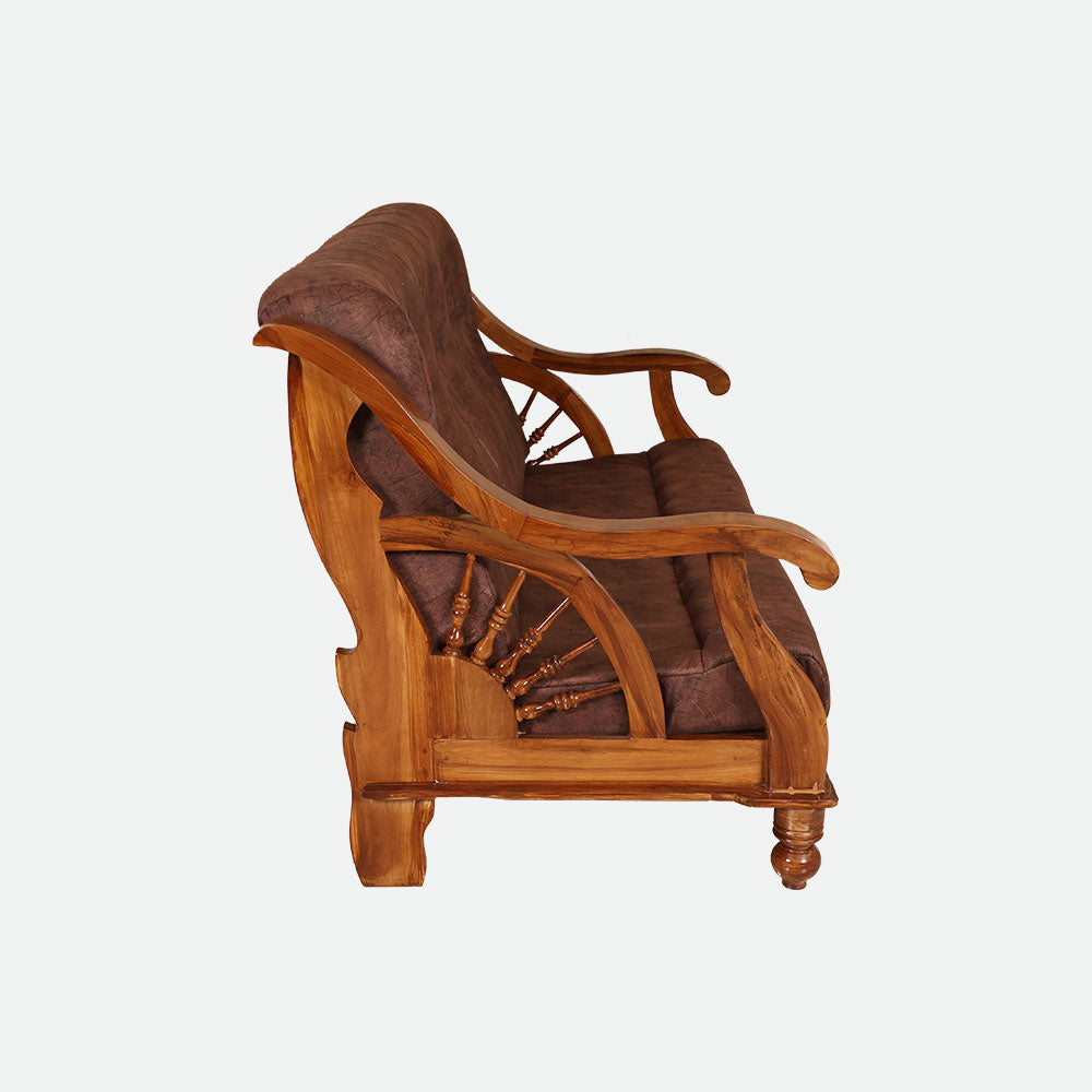 MAARK WOODEN SOFA SET (3+1+1) S-15 WCF