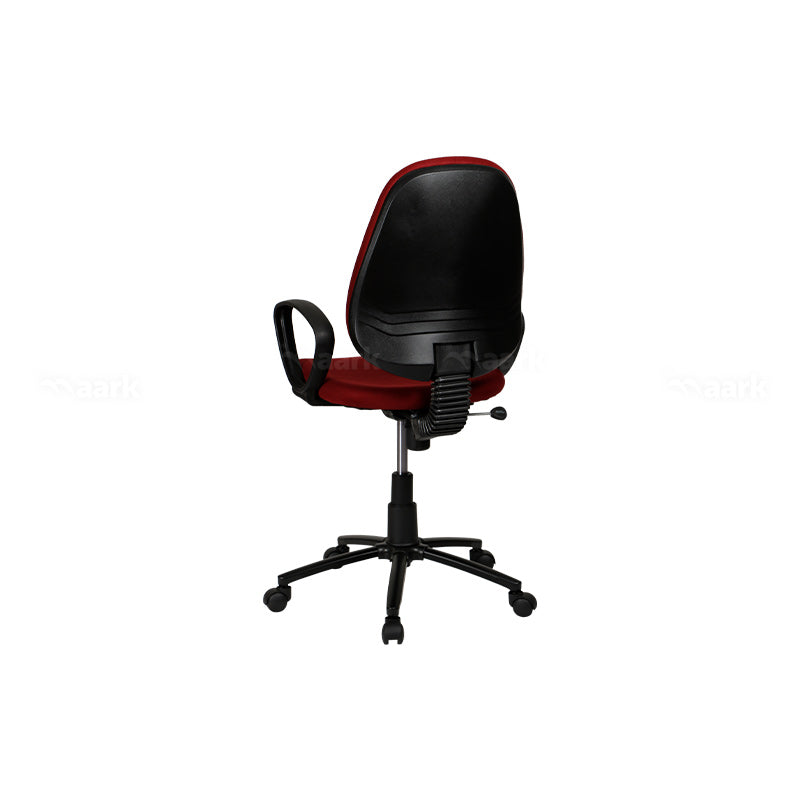 MAARK MEDIUM BACK OFFICE CHAIR WITH ABS MAROON COLOUR GF